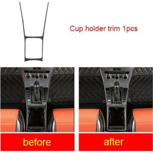 For Volkswagen Magotan 2012-2016 CC 2012-2018 passat B7 carbon fiber Cup holder trim 1pc