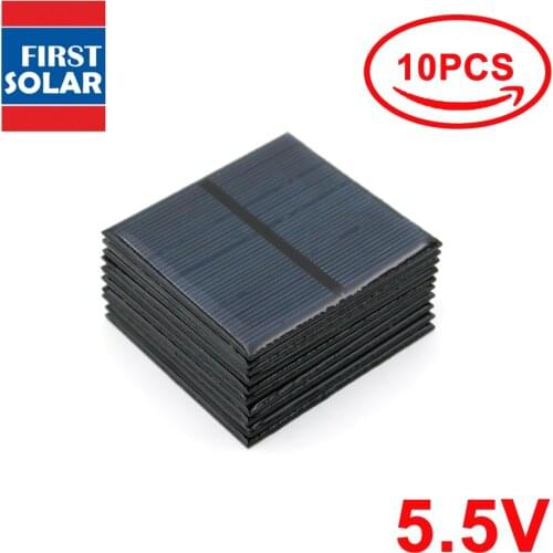 Solar Panel 5.5V Mini Solar System DIY For Battery PV Cell Phone Chargers Portable 70mA 80mA 100mA 110mA 160mA 180mA 291mA