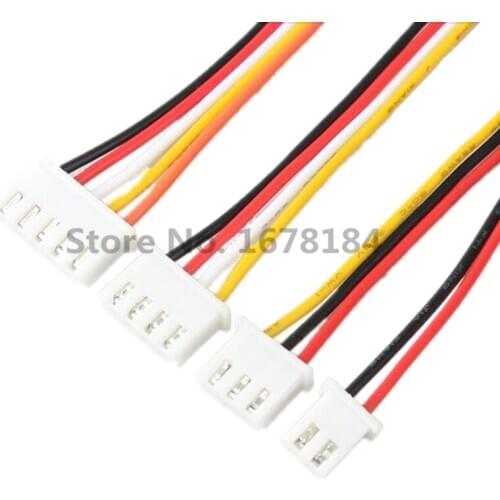 10PCS XH2.54 JST 2.54mm Pitch 2Pin 3Pin 4Pin 5Pin 6Pin 7Pin 8Pin Connector Plug Wire Cable 20cm Length