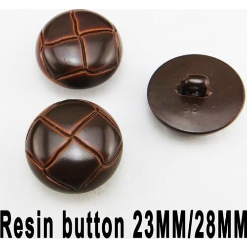15PCS 13MM 23MM 25MM 28MM Shank Dyed RESIN Coffee Button Pearl Skirt Coat Buttons Boots Sewing Clothes Accessory R-019