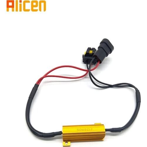 2pcs 50W 9005 HB3 9006 HB4 Car Load Resistor Error Canceller LED Decoder Canbus Free Wiring Canceller Decoder Light