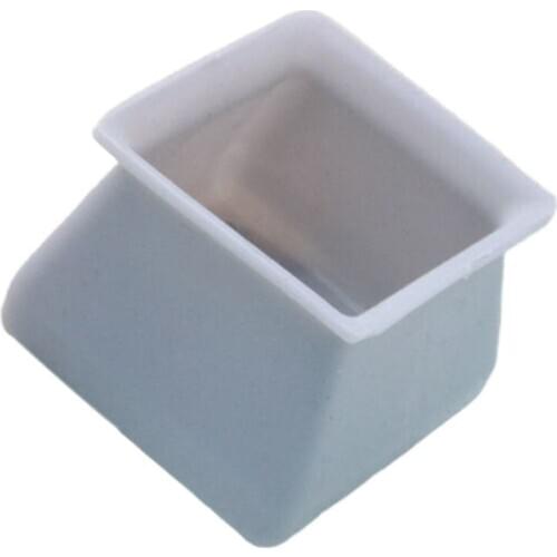 4 Pcs Square Furniture Silicon Protection Cover Anti-slip Bottom Pads Table Feet E5BE