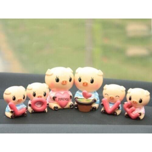 Car Toys Cute Cartoon Decoration Car Ornaments Bobblehead Nod Dolls Cute Cartoon Funny Car Dashboard Accessories