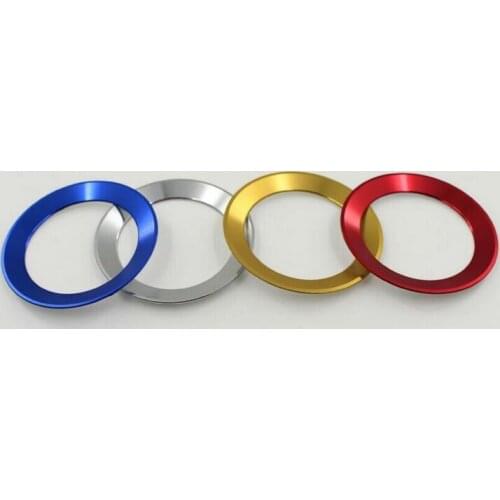 Car styling For skoda Superb Octavia Fabia Spaceback Rapid Yeti steering wheel ring metal sequins modified decorative stickers