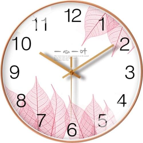 10 Inch Silent Wall Clock Office Round Art Wall Clock Decoration Modern Landscape Quartz Hanging Clock Living Room Home Decor