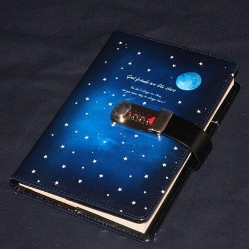 New password lock notebook creative diary notebook 130 pages 260 pages of students secret manual ledger custom book gifts