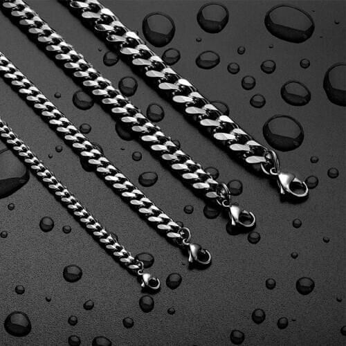 Wholesale 2020 bracelet mens stainless steel cuba link chain on hand gold chain bracelet beads hip hop couple bracelet punk