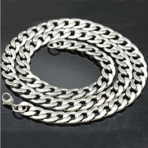 Witaya Figaro Link Chain 10mm Stainless Steel Chains Necklace and Bracelet Set DIY Jewelry Making Chain