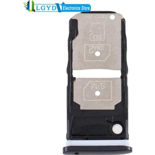 For Motorola One Zoom Dual SIM Card Tray for Motorola Edge XT2063-3 SIM Card Tray / Micro SD Card Tray Replacement Repair Parts