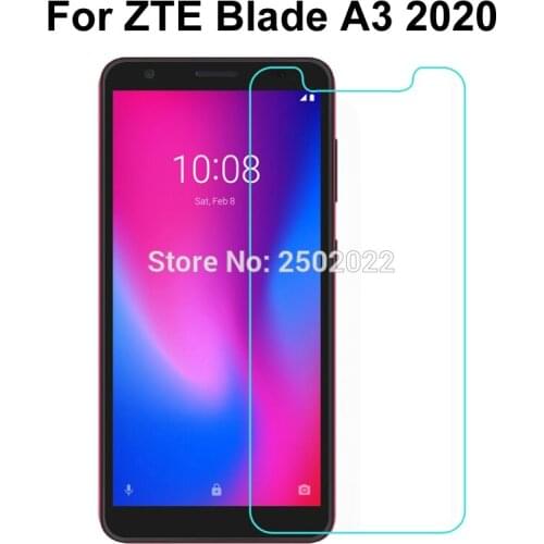 For ZTE Blade A3 2020 Tempered Glass On For ZTE A3 2020 5.45" Protector Premium Screen Anti Shatter Protective Film 0.26mm 2.5D