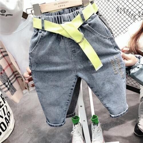 Toddler Boys Jeans Casual Korean Denim Pants For Boy 2 3 4 5 6 Years Baby Boy Pants Autumn New Arrival Children Boy Jeans 2020