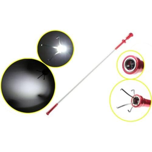 Claw Magnetic Pick-up Tool 4 Claws with Bright LED Light Flexible Spring Magnet Grab Grabber Fingers Prongs Pick Up Tool