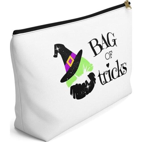 Witch Trick or Treat Cosmetic makeup bag Funny friend sister wife mom Aunt Grandma happy Halloween Gift present decoration favor