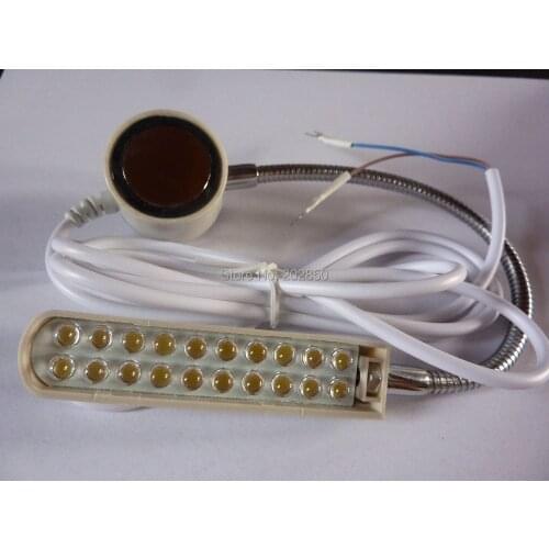 Industrial Sewing Machine Lamp,With U Shape Plug & Magnetism,20 Pcs LED Light, Adjustable Neck ,Compatible With Many Machines