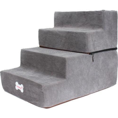 NEW Pet Dog Stairs 4 Steps Ladder for Small Dogs Cats Pet Ramp Ladder Anti-slip Removable Dogs House Bed Stairs Pet Supplies
