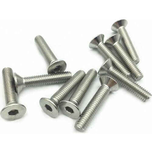 M2 M2.5 M3 M4 M5 M6 304 stainless steel Hex Hexagon Socket Ultra Thin Super Low Flat Wafer Head Allen Cap Screw Bolt
