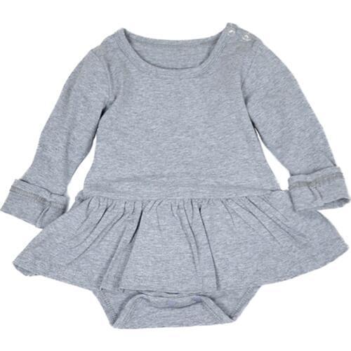 Newborn cute baby rompers girls clothes cotton long sleeve infant jumpsuit princess skirt