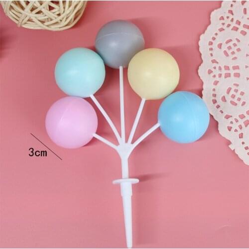 Mini Plastic Balloon Figurine Miniature Figurines Birthday Party Dessert Home Decoration Tools Desktop Ornament Craft Home Decor
