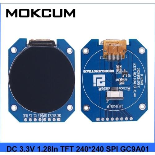 DC 3.3V 1.28inch TFT LCD Display Module Round RGB 240*240 GC9A01 Driver SPI Interface 240x240 Resolution