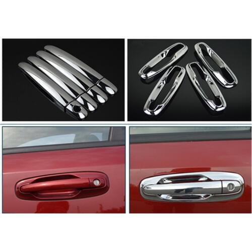 FUNDUOO For Chevrolet Lacetti / Optra / Estate / Nubira 2004 2005 2006 2007 2008 2009 Chrome Door Handle Cover + Cup Bowl Trim
