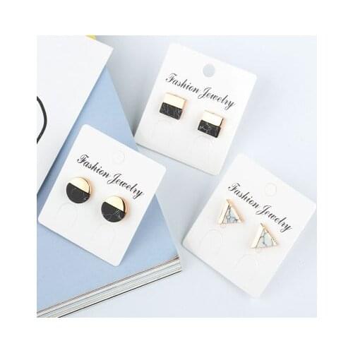 New fashion Retro round triangle square earrings For Women girl Accessories jewelry