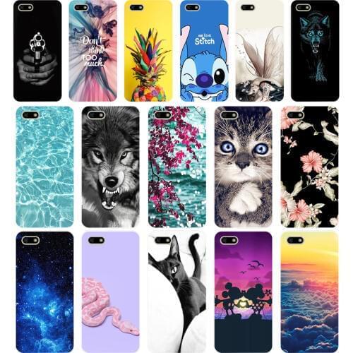 P Silicone case For Huawei Honor 7A Case 5.45" inch Soft Phone Case Huawei Honor 7A 7 A DUA-L22 Russian Back Cover Coque bumper