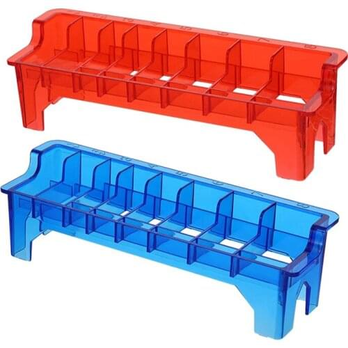 Rectangular Plastic Blade Guide Comb 8 Pcs for Hair Clipper Holder