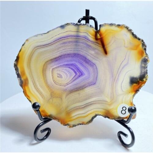 Rare Beatifu Natural Crystal AGATE SLAB Geode Slice Crystal Mineral Energy Stone Healing Home Decoration Gift Drop Shipping