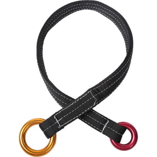 90CM Outdoor Climbing Tree Rescue Wire Lanyard with Two Hanging Rings for On-tree Garden Work For Outdoor Climbing Accessories