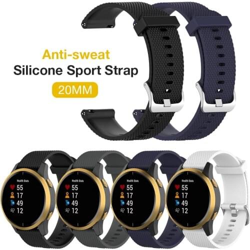 Replacement Strap For Garmin Venu Soft Breathable Silicone Sport Watch Band Strap Wristband For Garmin Venu 20mm Smart Watch