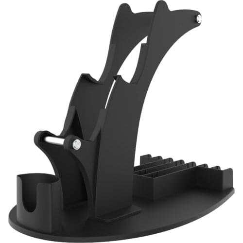 Universal Organizer Stand With 6 Disc Slots Storage Rack Compatible With PS5/PS4/Xbox/NS Game Controller Headphone (Black/White)