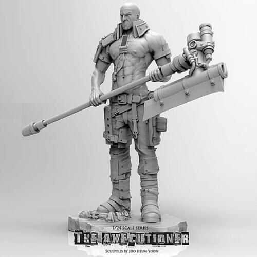 1/24, The Axecutioner, Resin Model figure GK, Film theme, Unassembled and unpainted