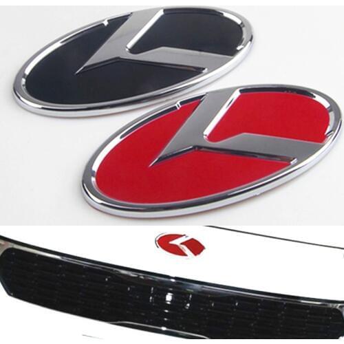 110/130/150/165 MM 3D K Emblem Badge Logo Decal Sticker For Kia Front Grille/Rear Trunk