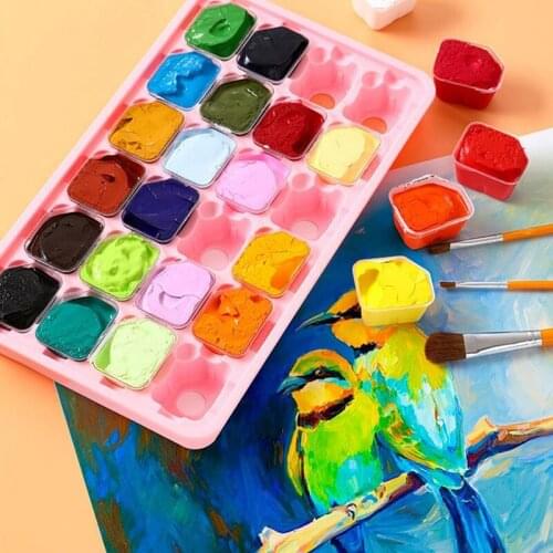 30ml 24pcs Jelly Concentrated Ads Gouache paint can be replaced with a single box of gouache art