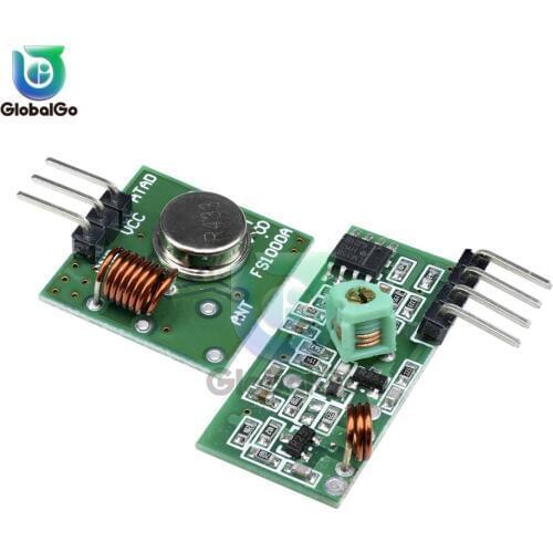 315Mhz 433Mhz RF Wireless Transmitter Module Receiver Kit 5V DC 433MHZ Wireless For Arduino For Raspberry Pi /ARM/MCU WL Diy Kit