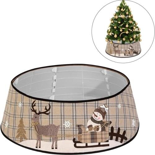 48 Inch Christmas Tree Skirt Decorative Tree Base Cover Christmas Tree Decor Christmas Tree Ornament Floor Decor Ornament Cosy