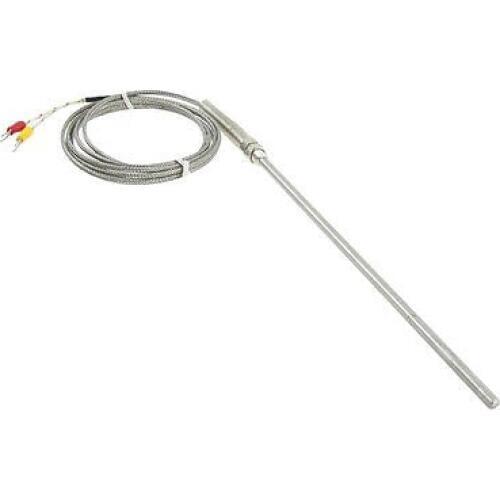 5mm x 200mm Temperature Controller K Type Earth Thermocouple Probe 2M