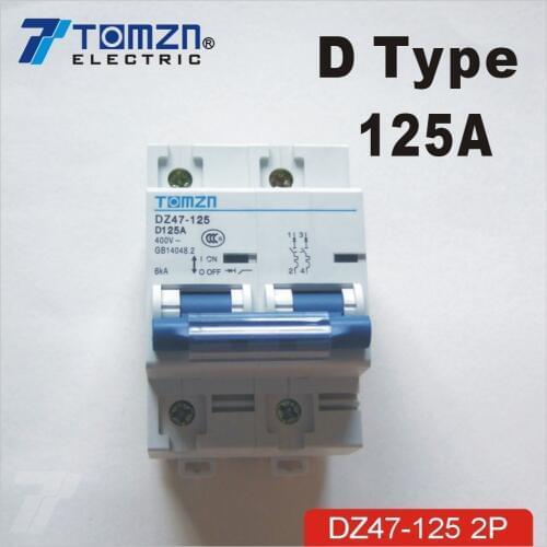 2P 125A 240V/415V 50HZ/60HZ Circuit breaker MCB sp