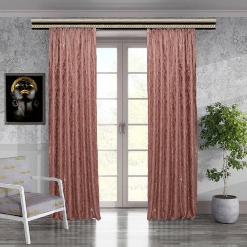 Brillant Woven Patterned Design Backdrop Curtain Ekstrafor Shir 150 X270
