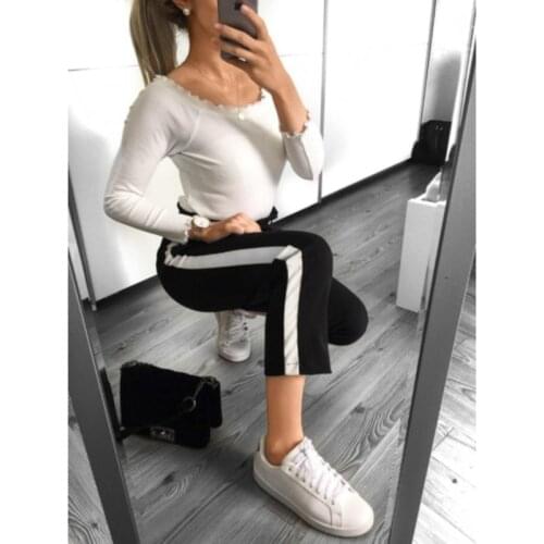 Women Pants Fitness Solid Trousers Casual Female Multi-Pockets Belt Pocket Bow Tie Ruffles Trousers Women Autum Streetwear Pants