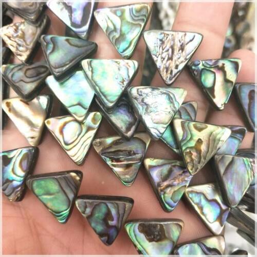 26pcs hot abalone shell beads saltwater shell triangle shape size 16mm loose beads accessories top fashion jewelry selling beads