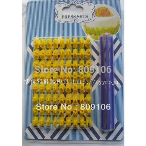 Mold digital lettering letter engraving biscuits printing mould kitchen tools