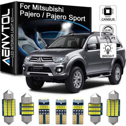 Seker Canbus LED Interior Light For Mitsubishi Montero Shogun Pajero Sport 1 2 3 4 1990-2021 Auto Accessories Map Dome Bulbs Kit