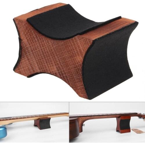 Guitar Ukulele Neck Rest Support Wood Base Luthier Repair Tool for Electric Acoustic Guitar Bass Ukulele Mandolin Violin Cello