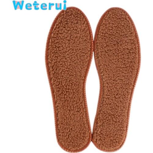 Artificial Camel Fur Warm Shoe Insoles for Winter and Fall Soft Insert Pads Keep Warm and Dry Suit for Men & Women