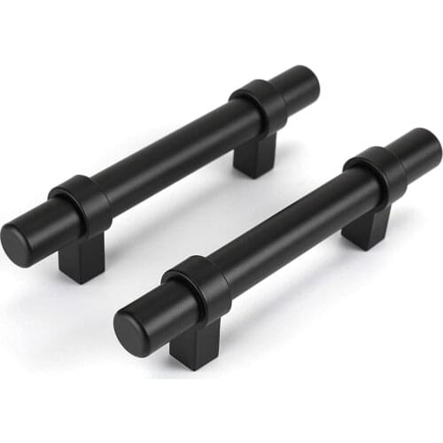 Matte Black Square Cabinet Handles Kitchen Drawer Hardware Furniture Door Knobs bathroom Cupboard Cabinets Pulls