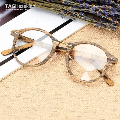 2019 TAG Hezekiah Brand New fashion frame glasses Wood high quality designer frames for eyeglasses male female oculos de grau