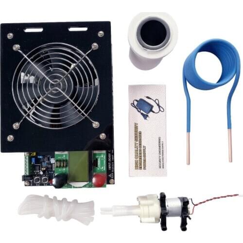 NEW 3000W ZVS Induction Heater Induction Heating PCB Board Heating Machine+Heating Coil+70mL rucible+Pump