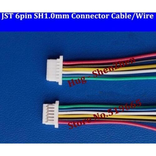Wholesale Micro JST SH 1.0mm Pitch 6-Pin Female Connector with Wire jst 6pin connector 50CM
