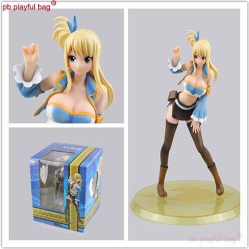 PB Playful bag Action figure collection hobby pvc 21cm anime fairy tail figure Lucy Hartfilia figure model kid gift toy aa22